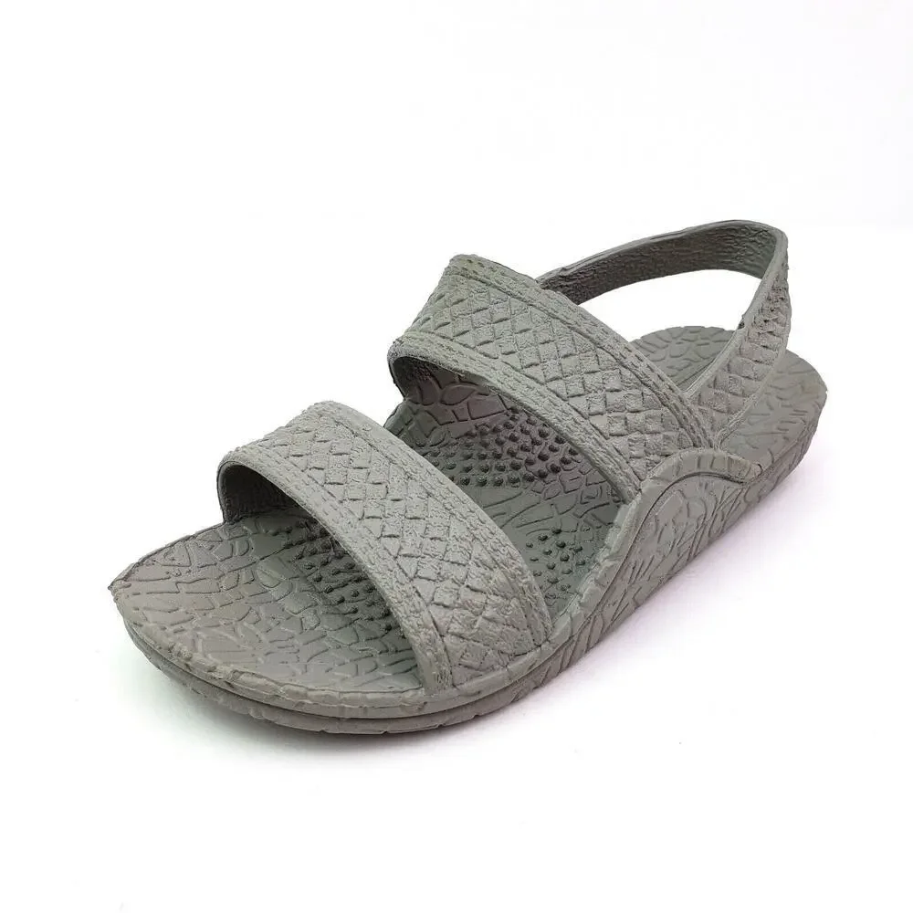 Hawaii J-Slips Silver Surf Toddler Kids Size 7 Silver Gray Jesus Sandals